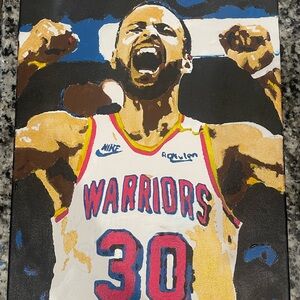 Stephen Curry Acrylic Hand made Paint